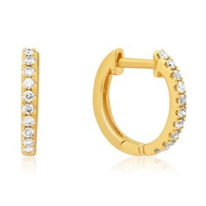 Luxe Small Diamond Huggie - 6mm Diameter